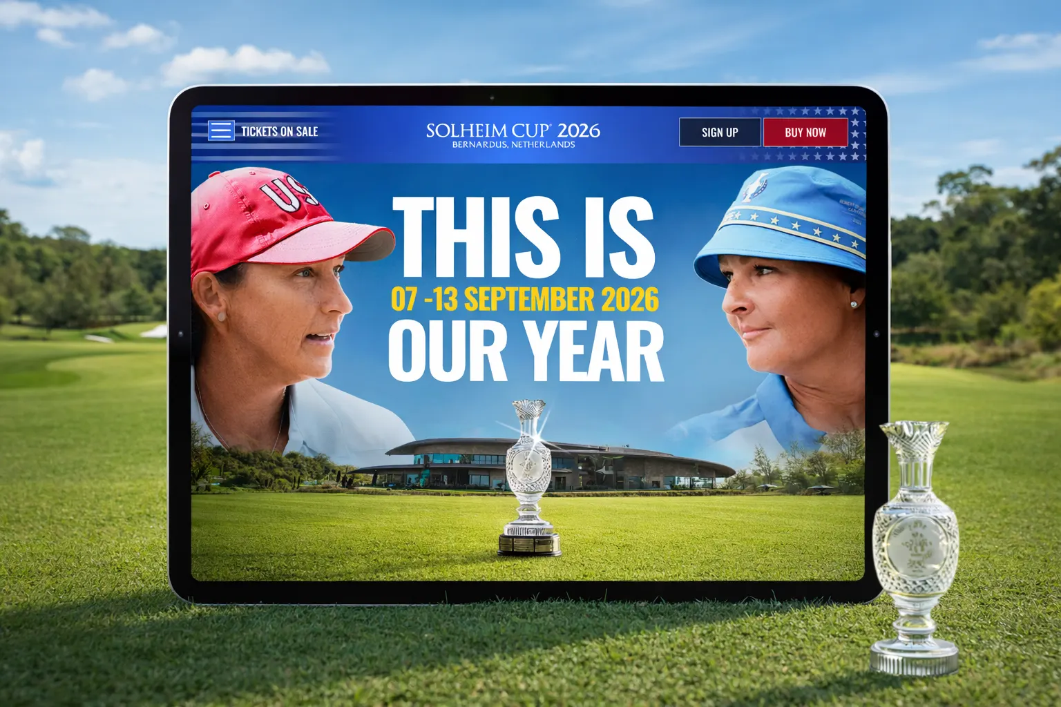 Solheim Cup 2026, The Biggest Event in Women's Golf website project