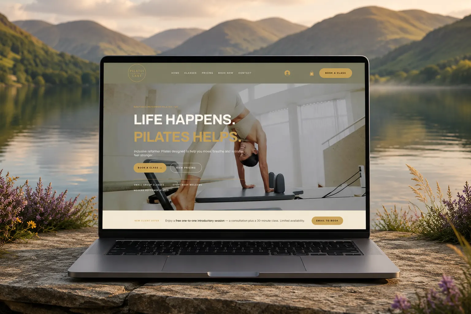 Pilates by the Lake website project