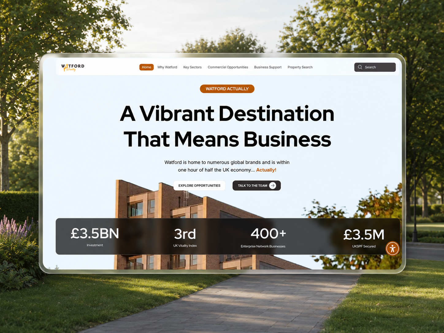 Watford Business Community website project