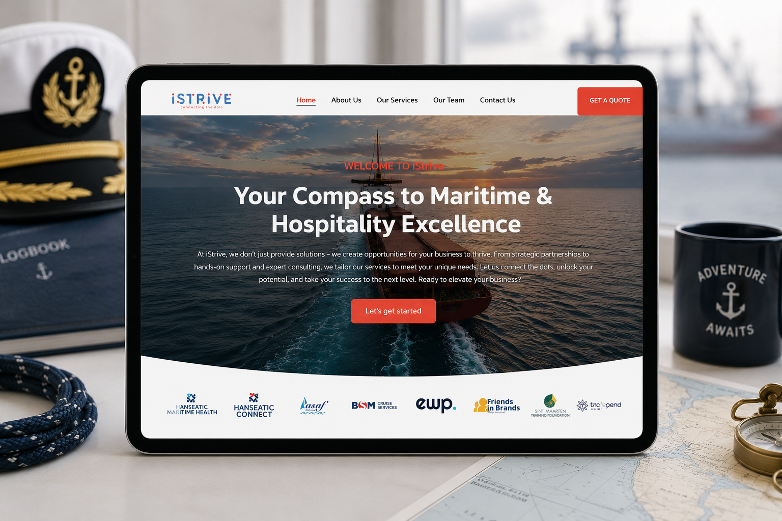 iStrive Maritime Consultancy website project