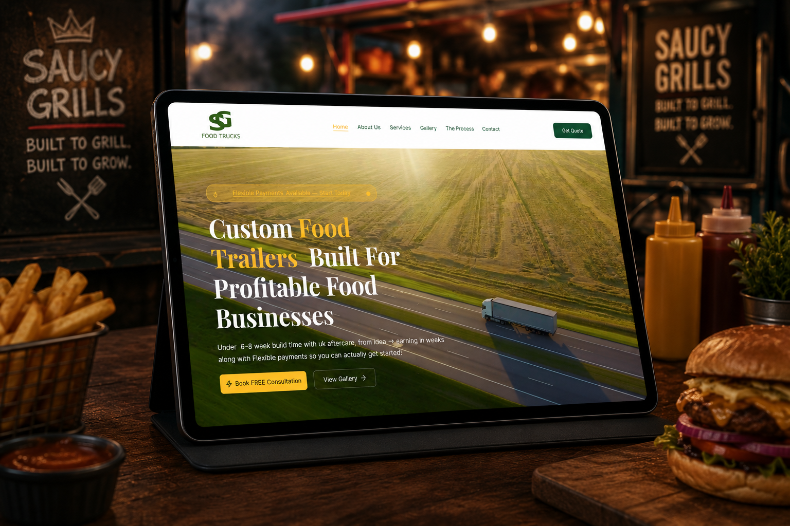 Saucy Grills Limited website project