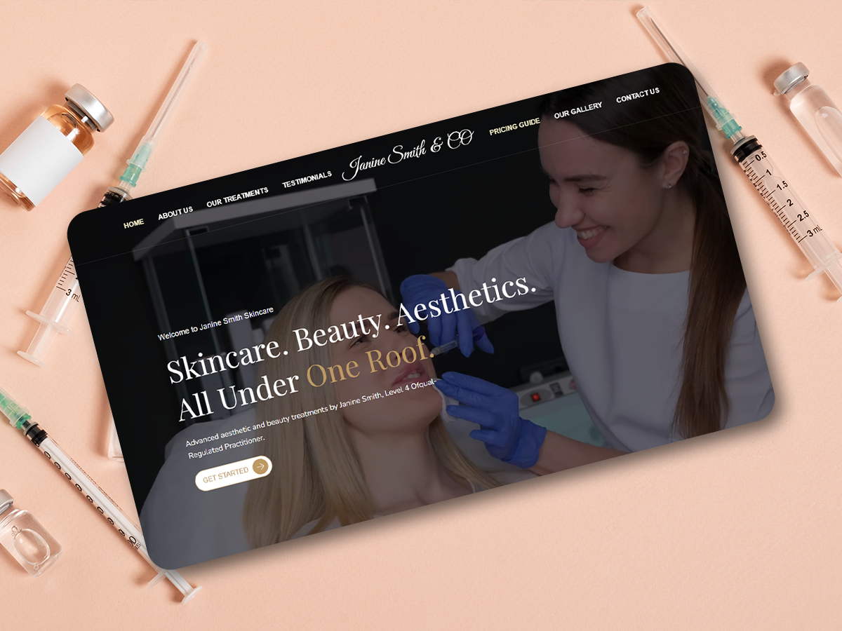 Janine Smith Aesthetics Group website project