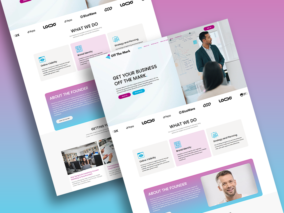 Off The Mark, London website project
