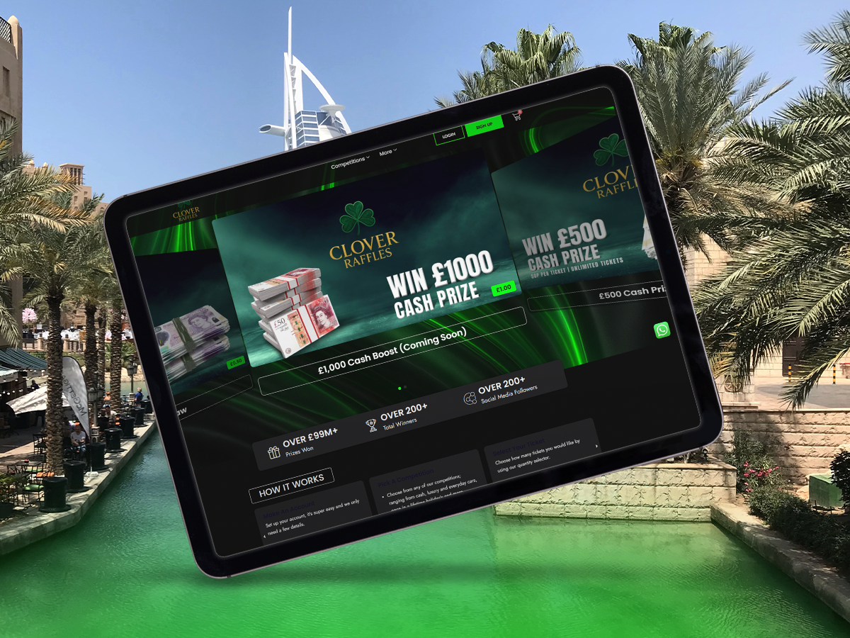 Clover Raffles website project