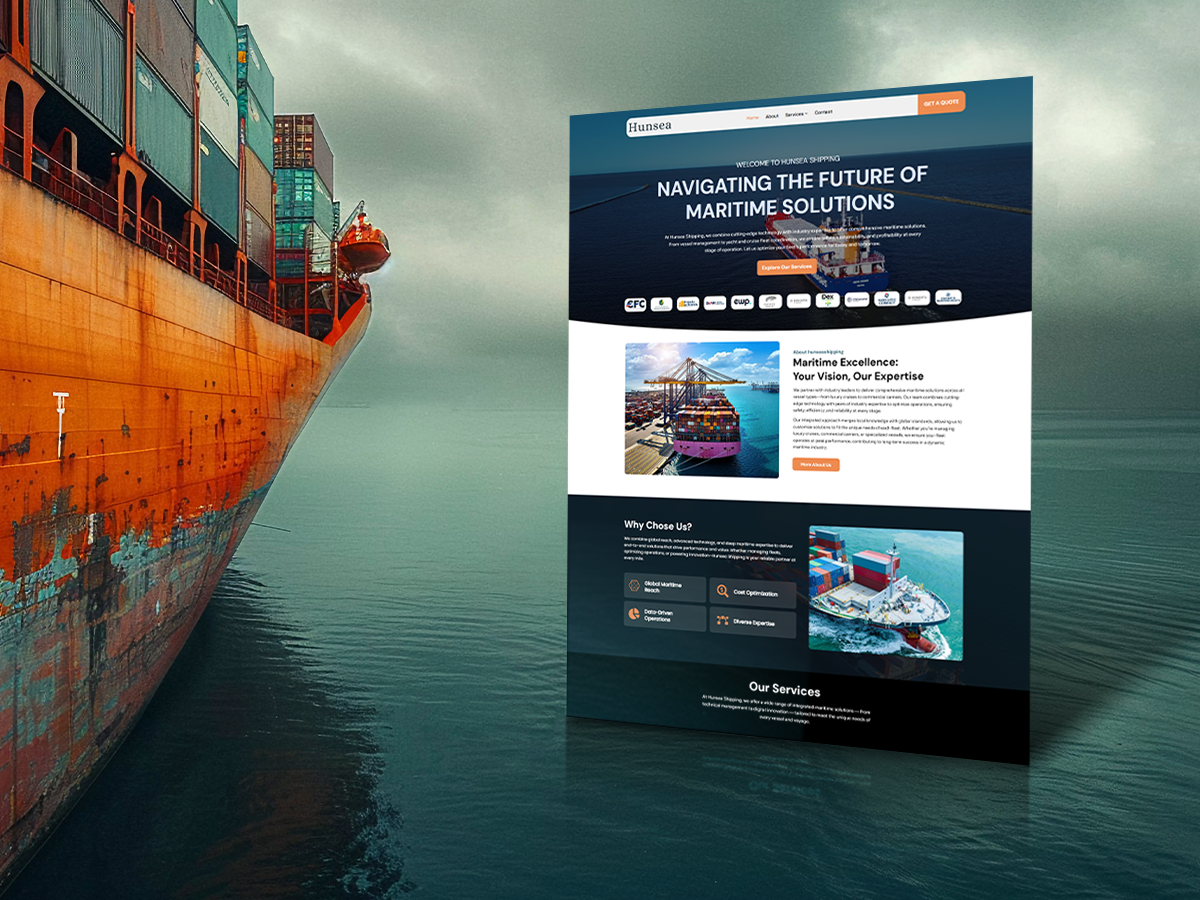 Hunsea Global Shipping website project