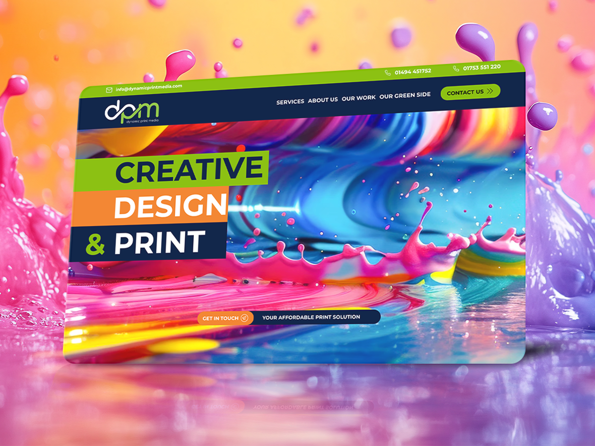 DPM, Dynamic Print Media website project
