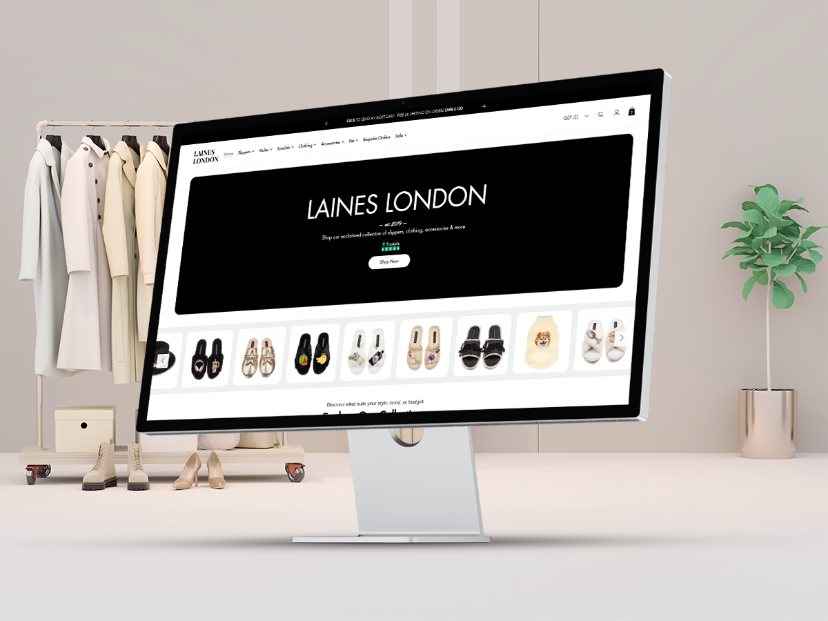 Laines Of London USA & UK, eCommerce Project website project