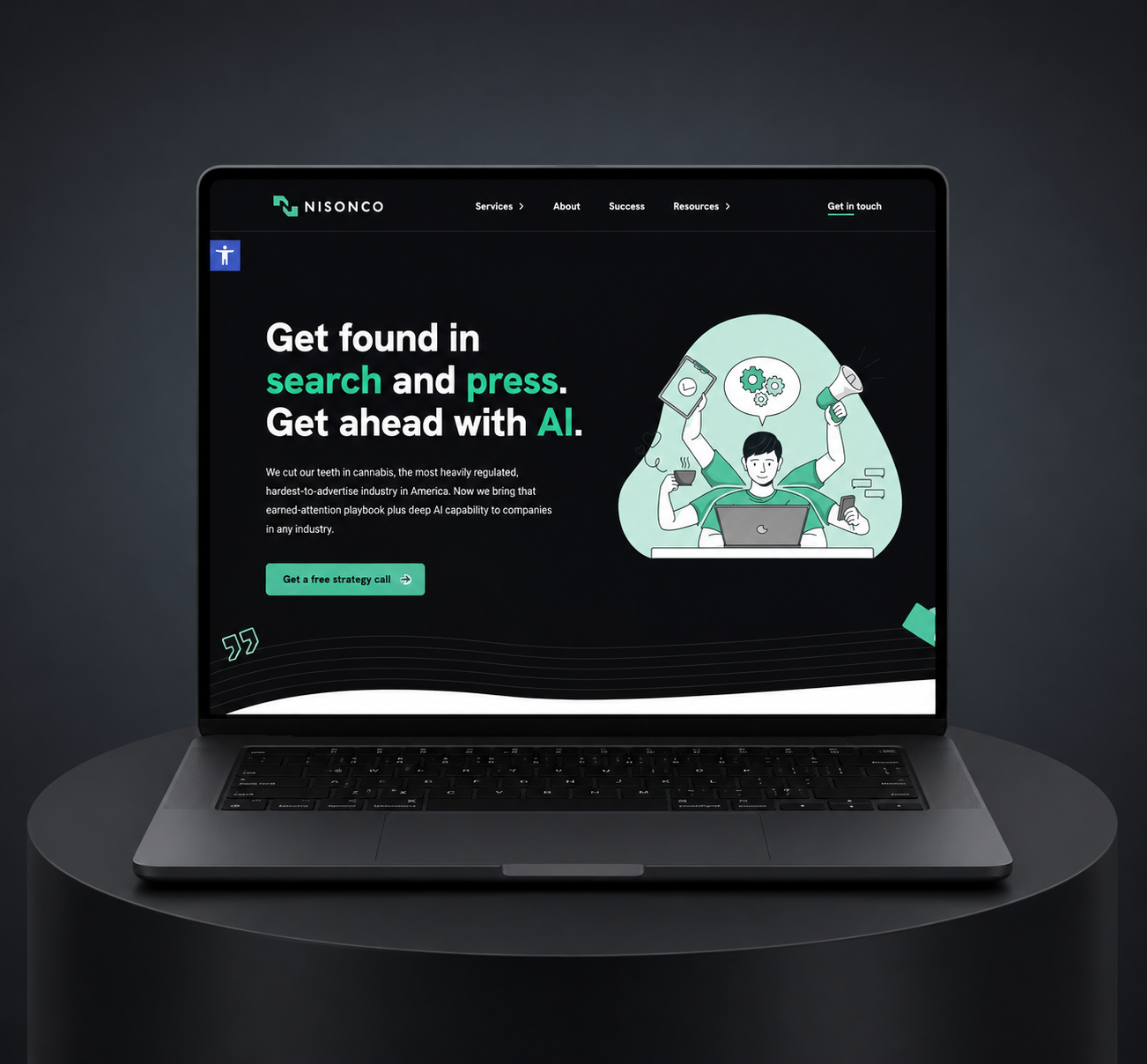 NisonCo: SEO & AI Agency USA website project