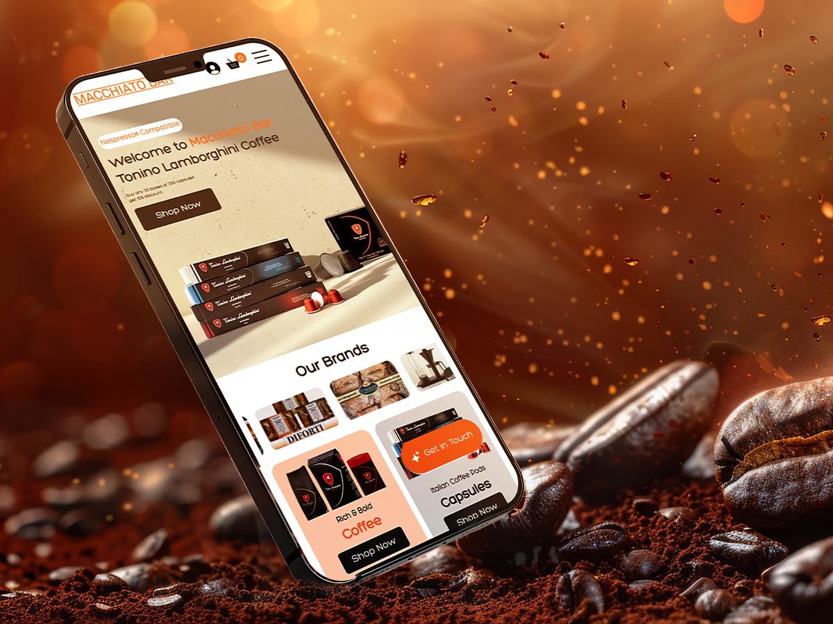Macchiato Bar — Coffee Distributor website project