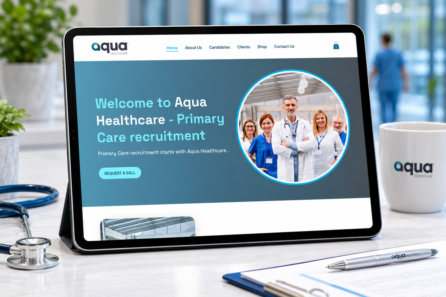 Aqua Healthcare Recruitment website project