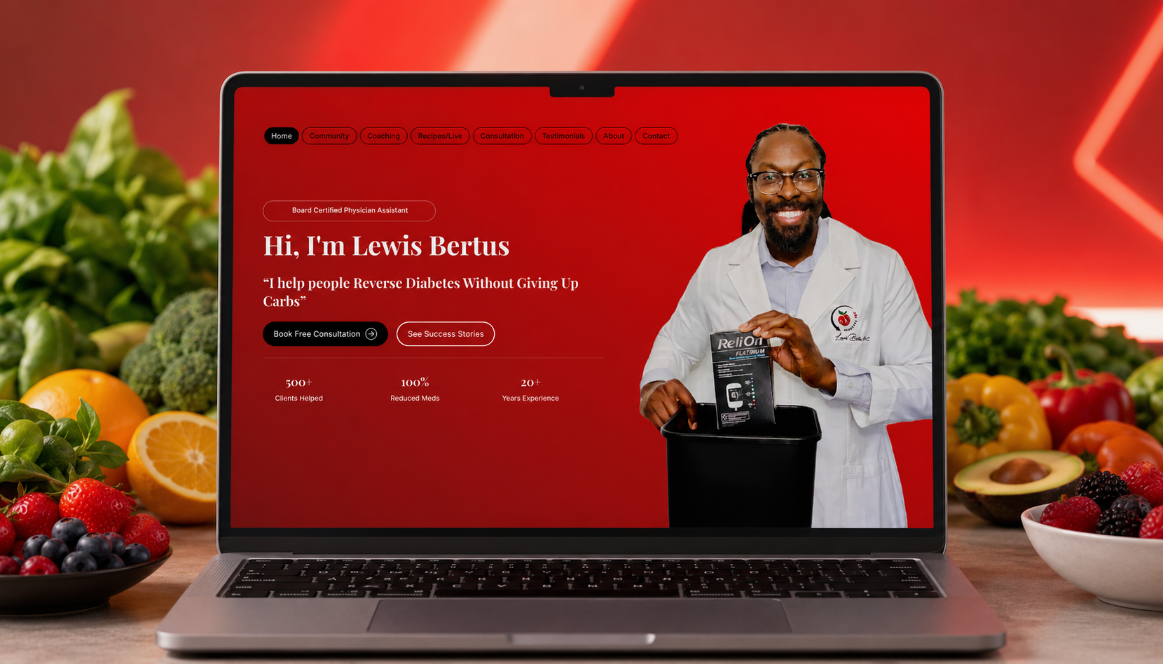 Diabetes 180 Health Consultancy website project