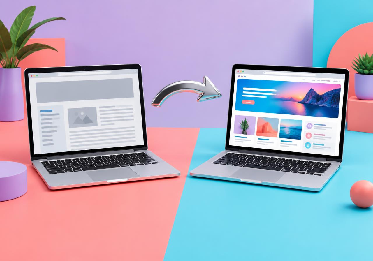 A website moving to a refreshed design