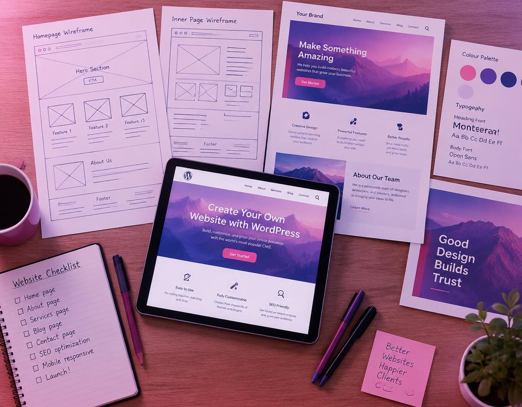 Website planning and learning materials